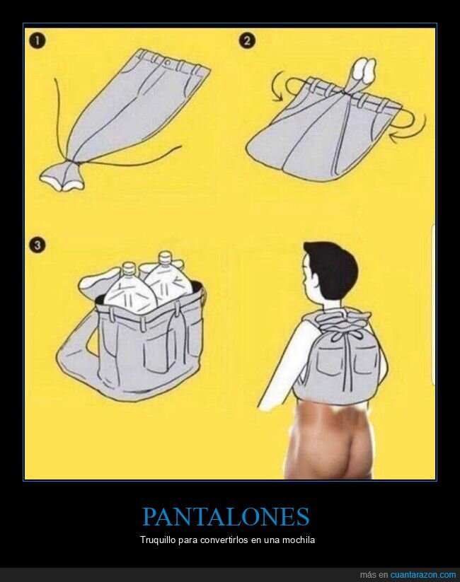 mochila,pantalones