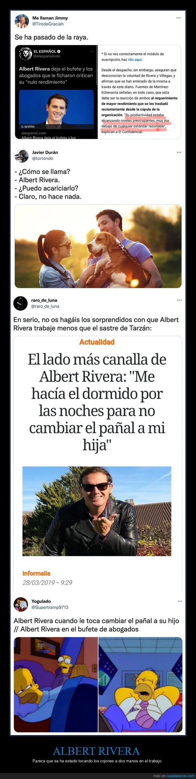albert rivera,despedido,trabajo