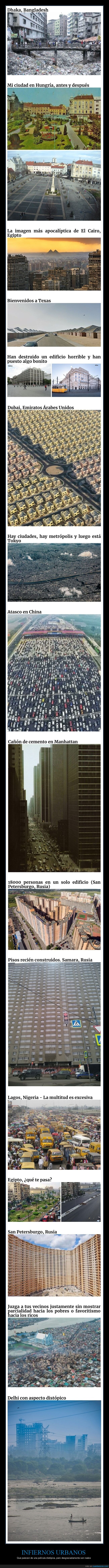 infiernos urbanos,ciudades