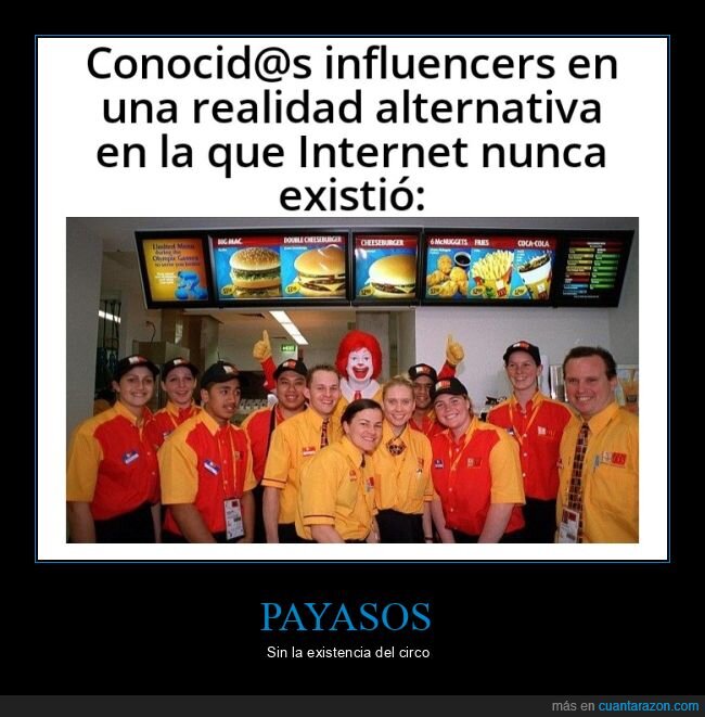 influencers,realidad alternativa,mcdonald's