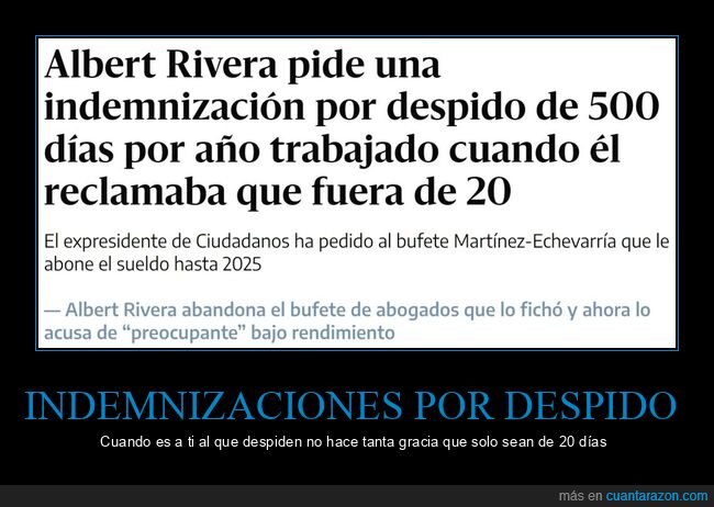 indemnización,despido,albert rivera