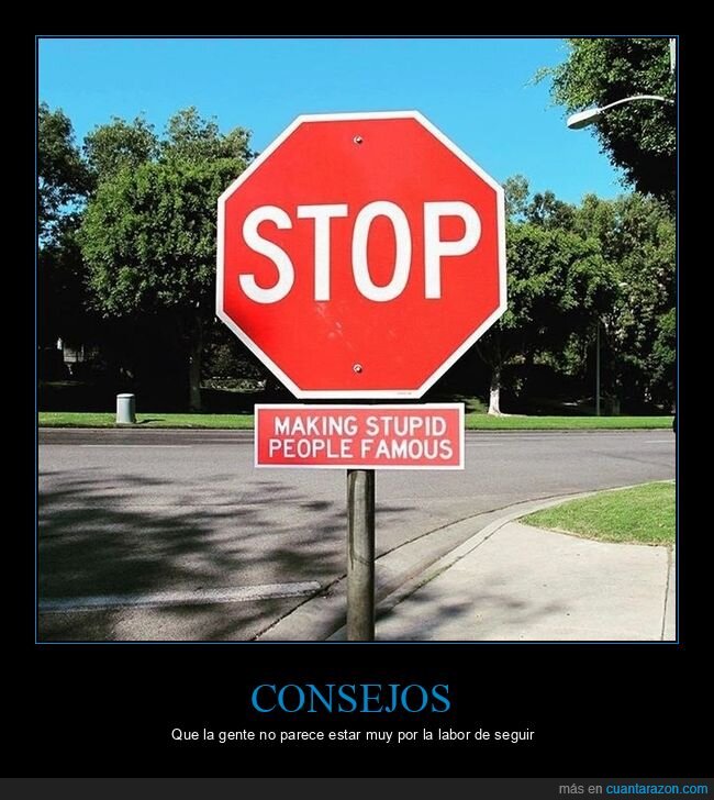 señal,stop,famosos