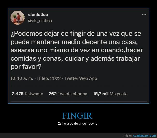 fingir,tiempo