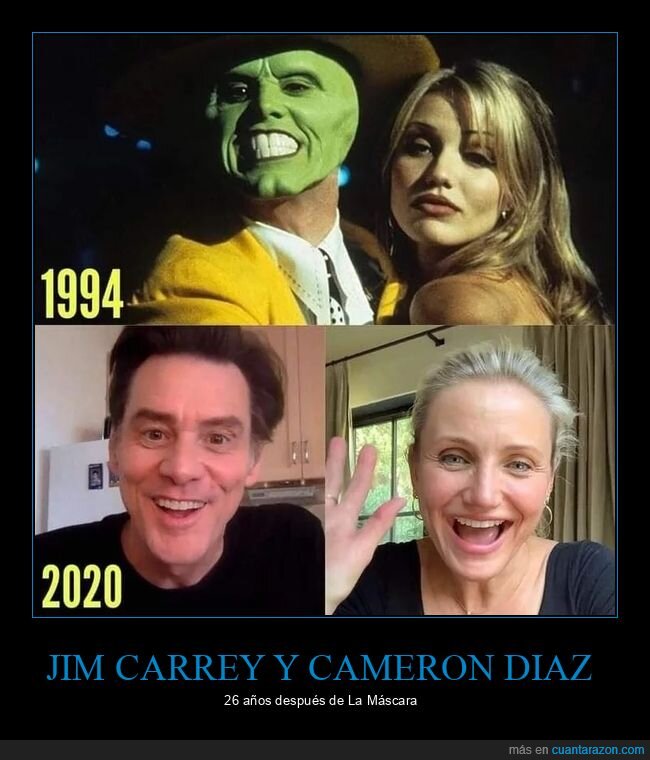 jim carrey,cameron díaz,la máscara,antes,después,cine