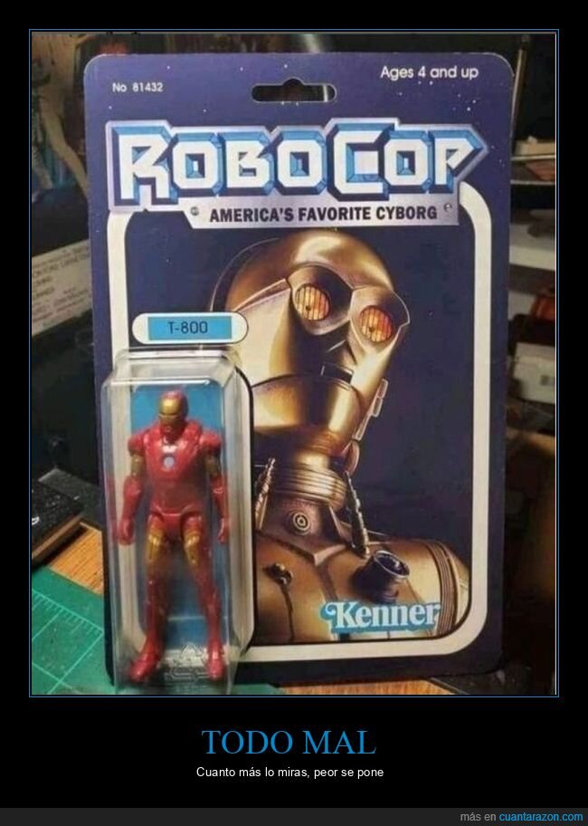 3po,iron man,muñeco,robocop,t-800,wtf