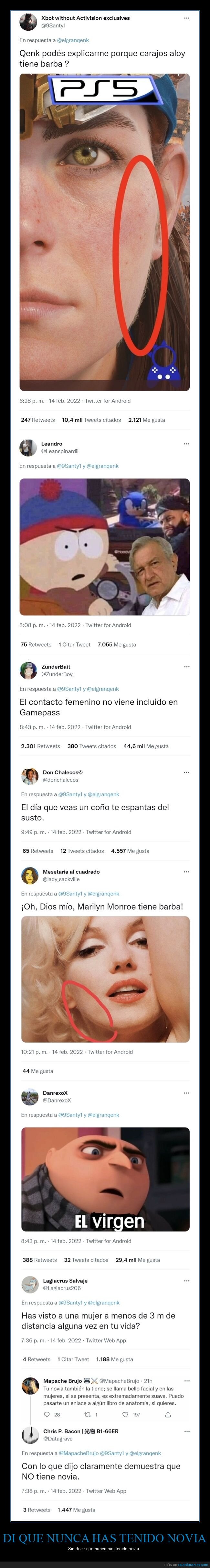 vello facial,barba,wtf