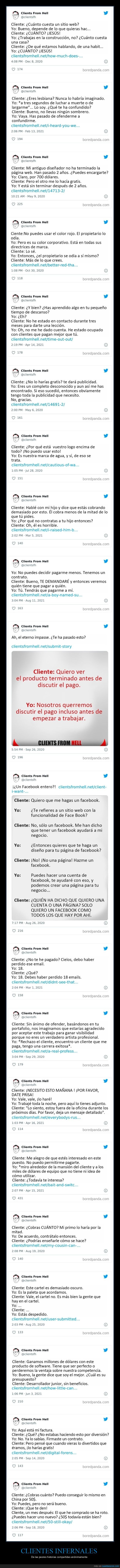 clientes,infernales