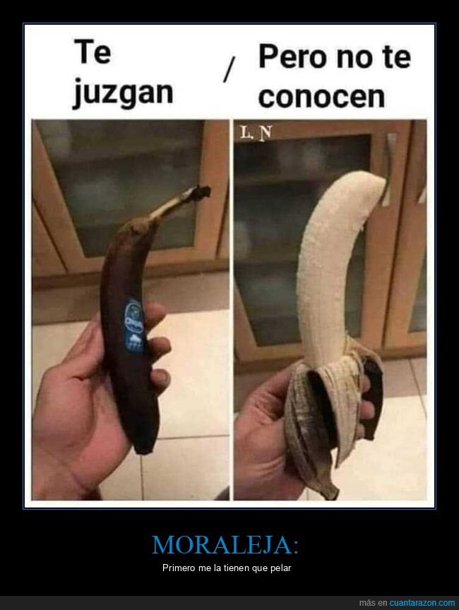 juzgar,conocer,plátano