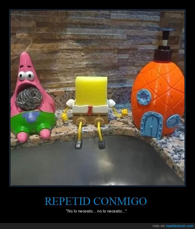 bob esponja,fregadero