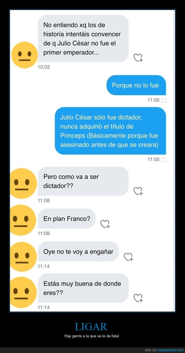 dictador,emperdador,julio césar,ligar,wtf