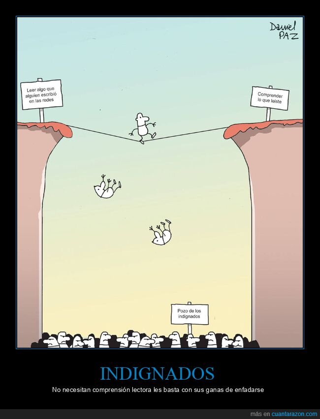 indignados,comprensión lectora