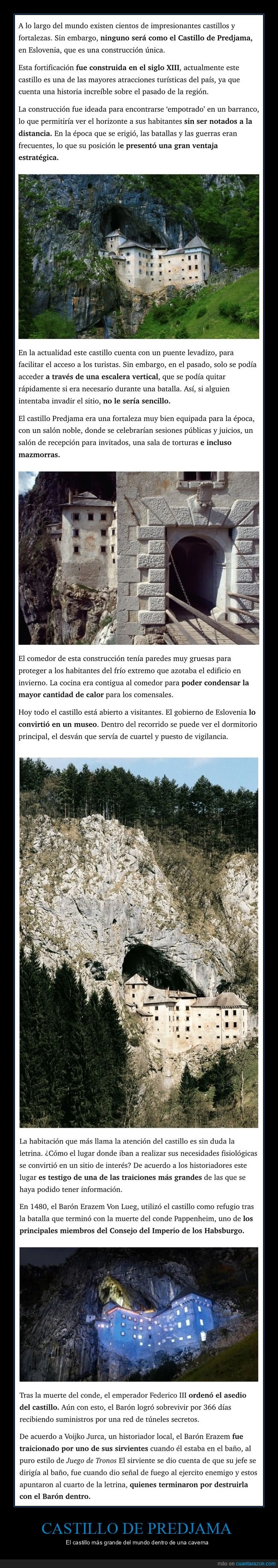 castillo,predjama,caverna