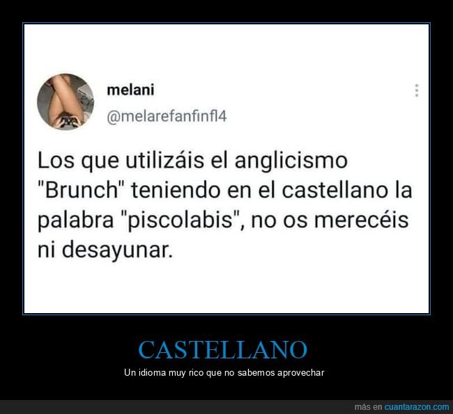 brunch,anglicismo,piscolabis