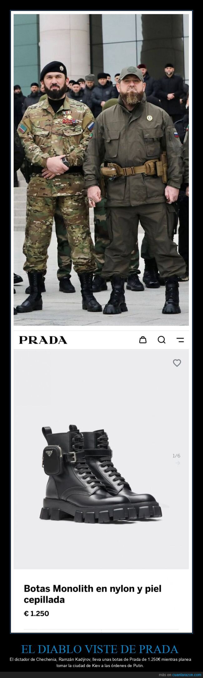 botas,prada,ramz&aacute;n kad&yacute;rov,guerra,ucrania,rusia