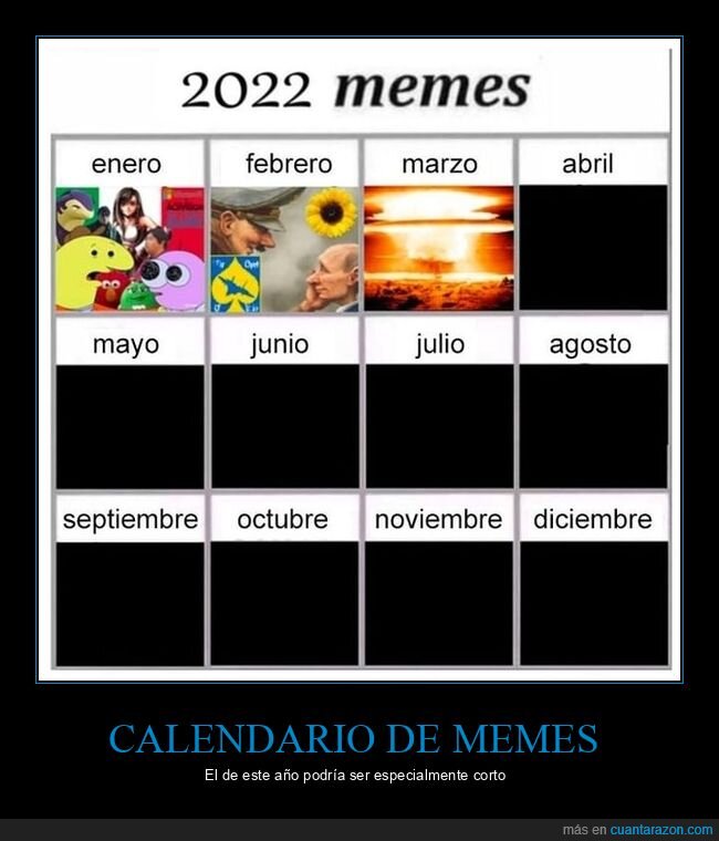 calendario,memes,iii guerra mundial