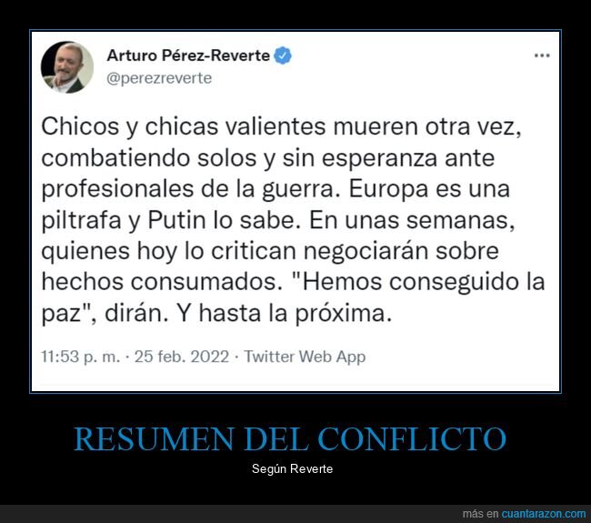 arturo pérez reverte,guerra,ucrania,rusia