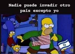 Enlace a Estados Unidos marcando territorio