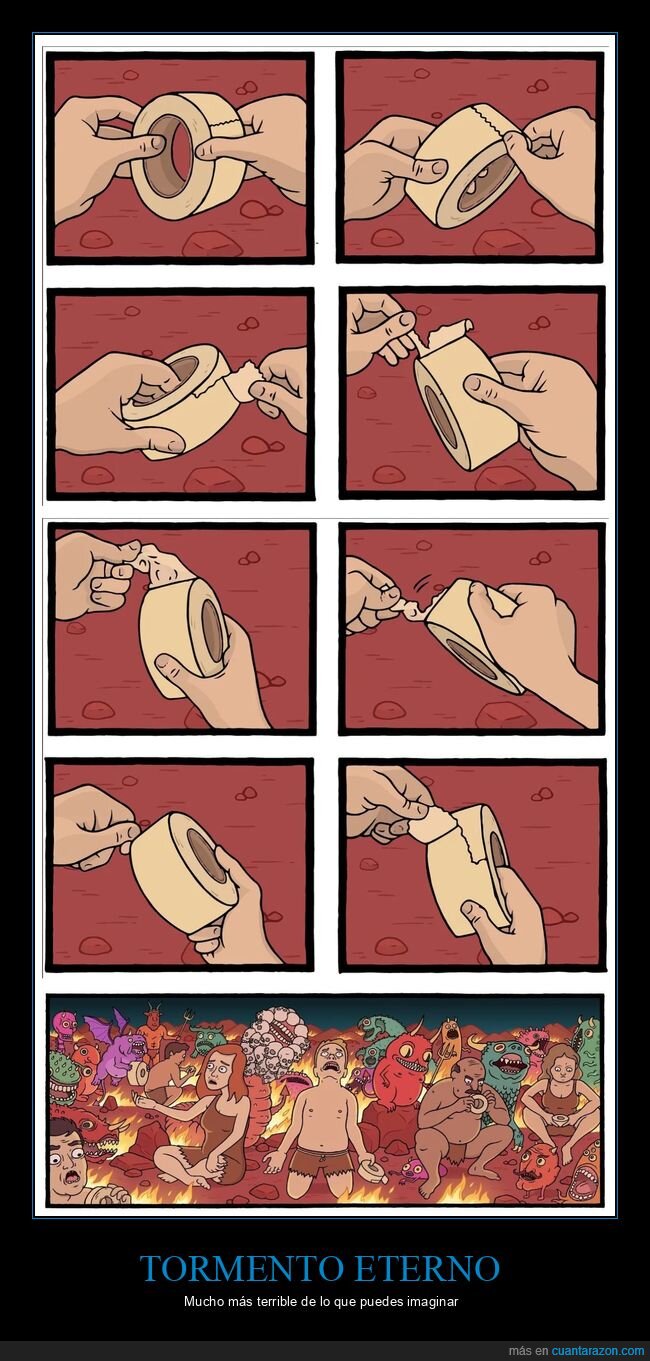 cinta adhesiva,infierno