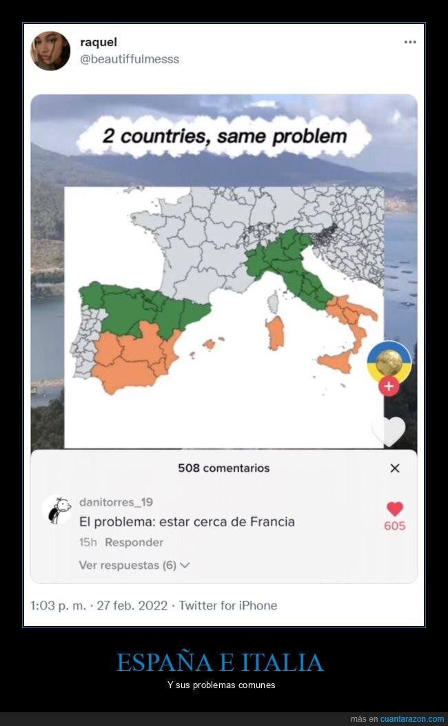 españa,italia,problema,francia