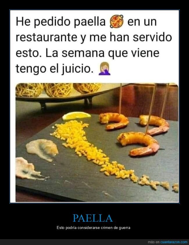 juicio,paella,restaurante