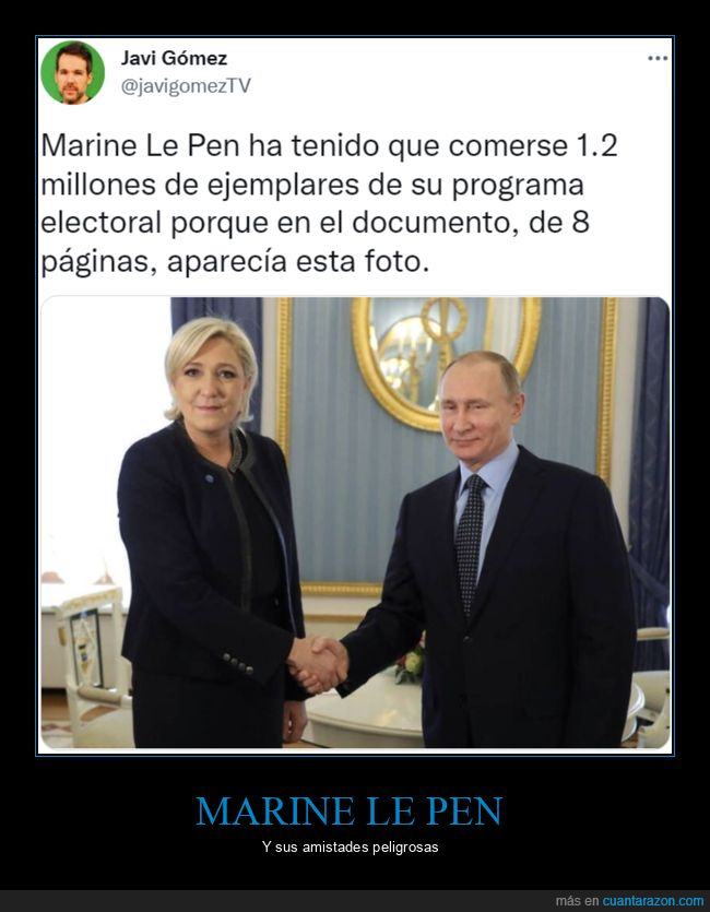 marine le pen,putin,programa electoral,políticos