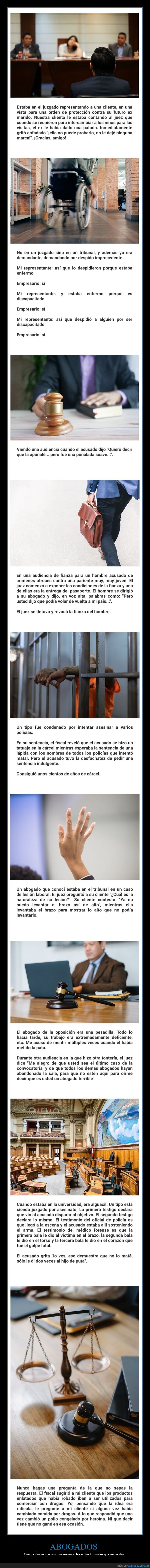abogados,tribunales,momentos memorables