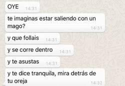 Enlace a Imagina salir con un mago