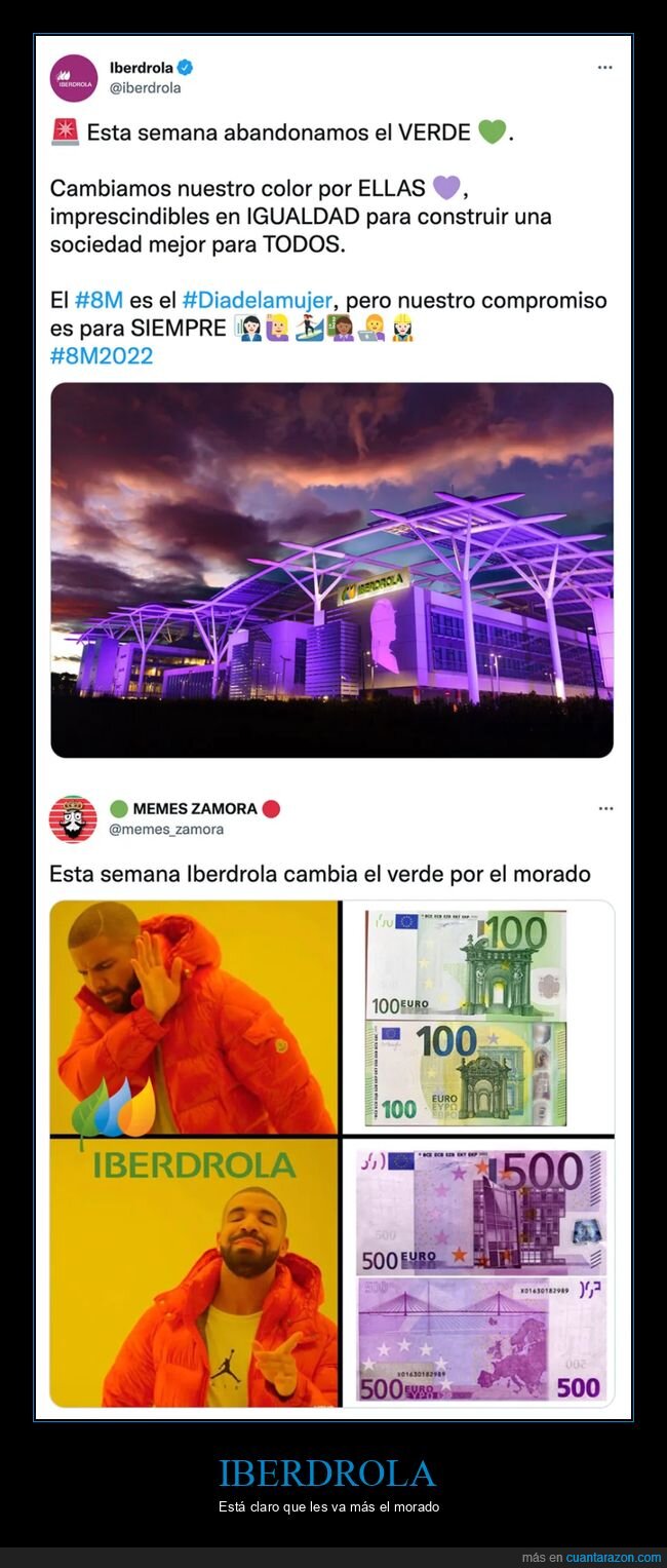 8m,billetes,drake,iberdrola,morado,verde