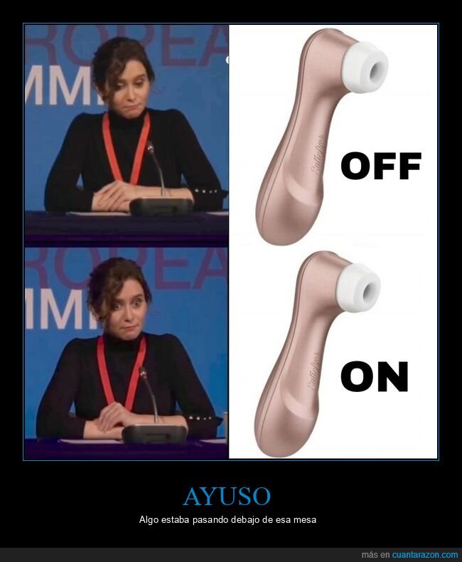 d&iacute;az ayuso,pol&iacute;ticos,satisfyer