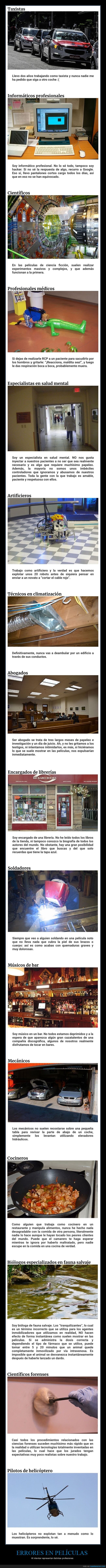 errores,películas,profesiones