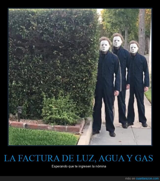 facturas,luz,michael myers,precio