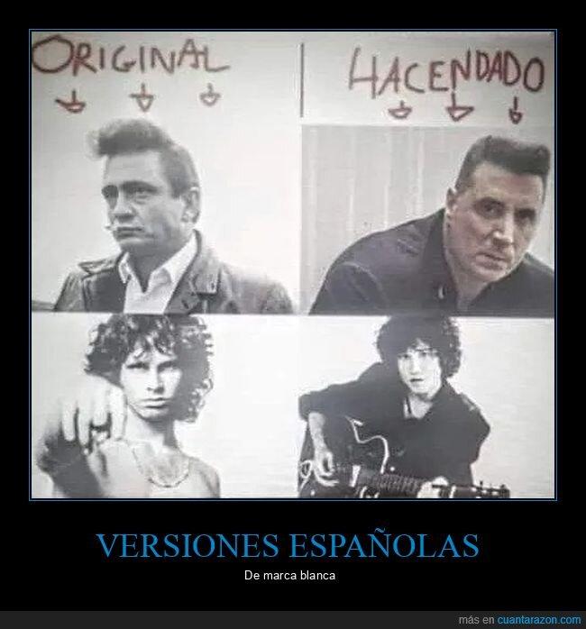 bunbury,hacendado,jim morrison,johnny cash,loquillo,parecidos