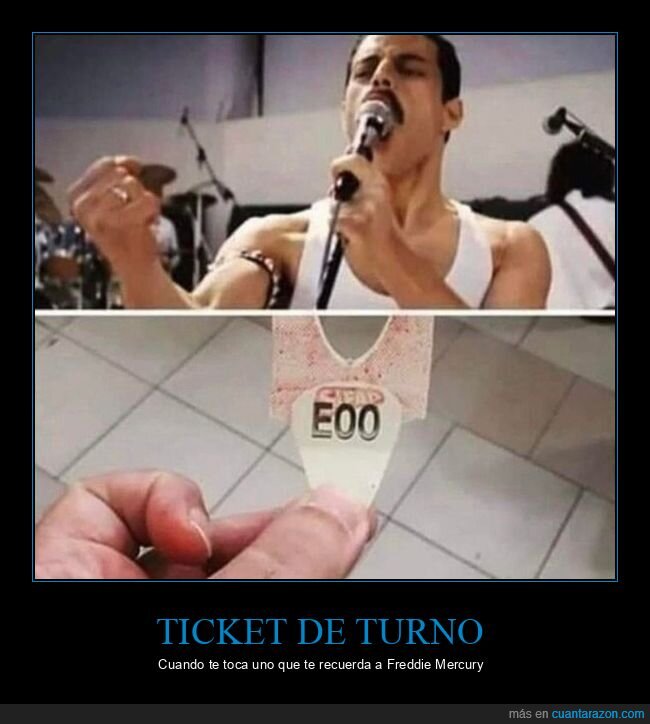 ticket,turno,freddie mercury