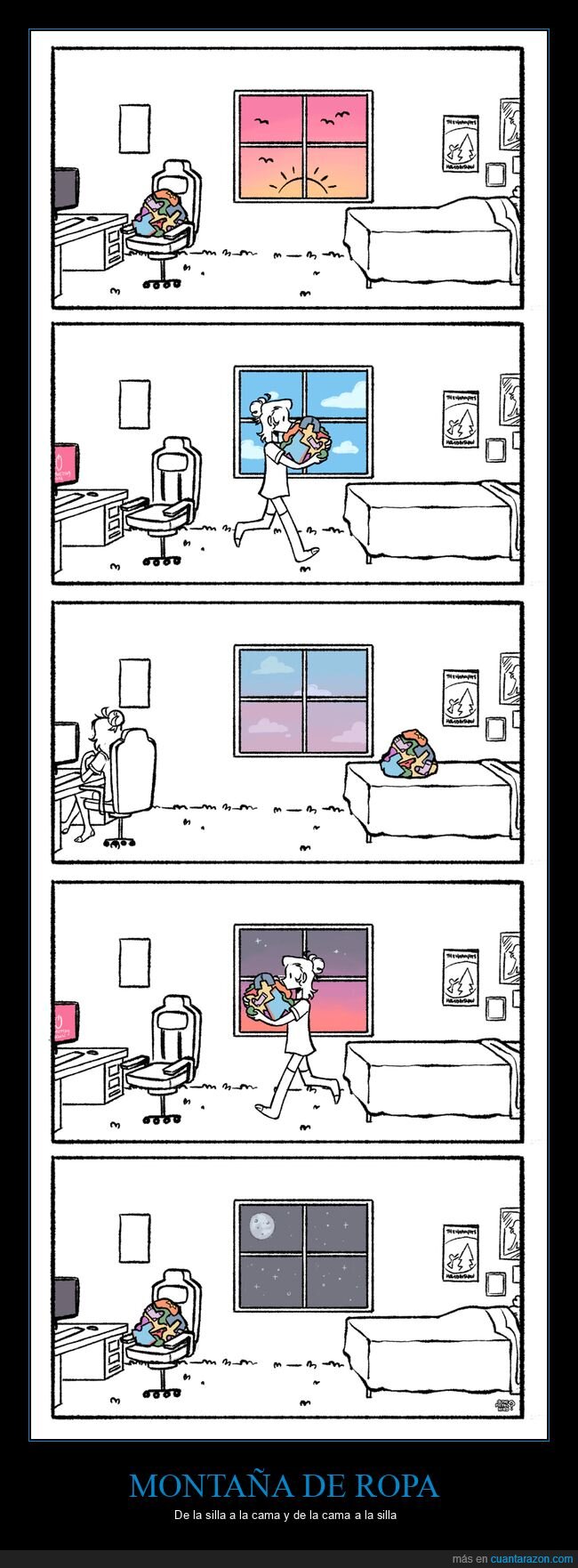 ropa,cama,silla