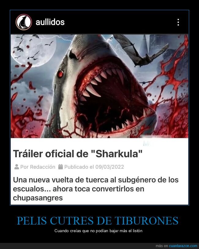 cutre,sharkula,tiburón,vampiro,película