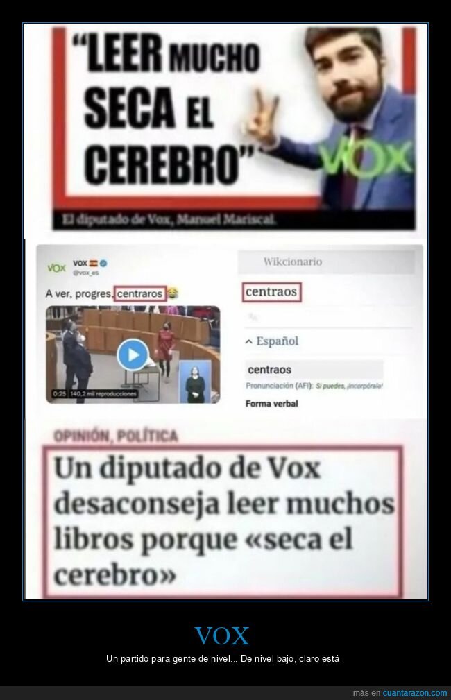 leer,secar,cerebro,vox,políticos