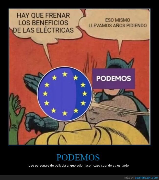 podemos,unión europea,eléctricas