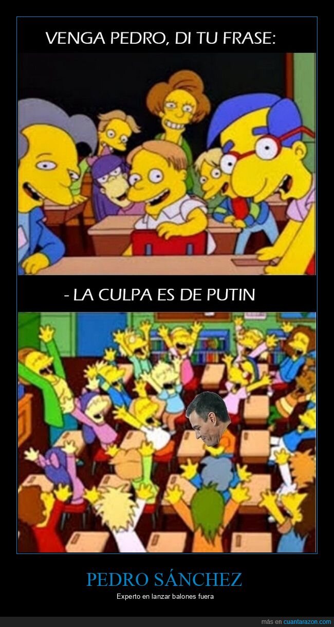 pedro sánchez,culpa,putin