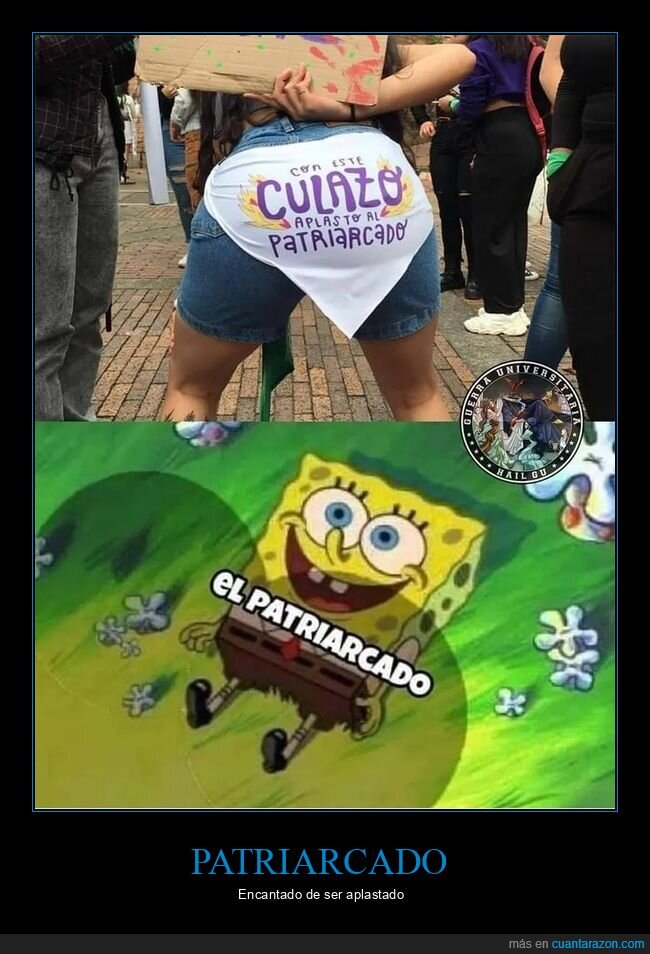 aplastar,culo,patriarcado