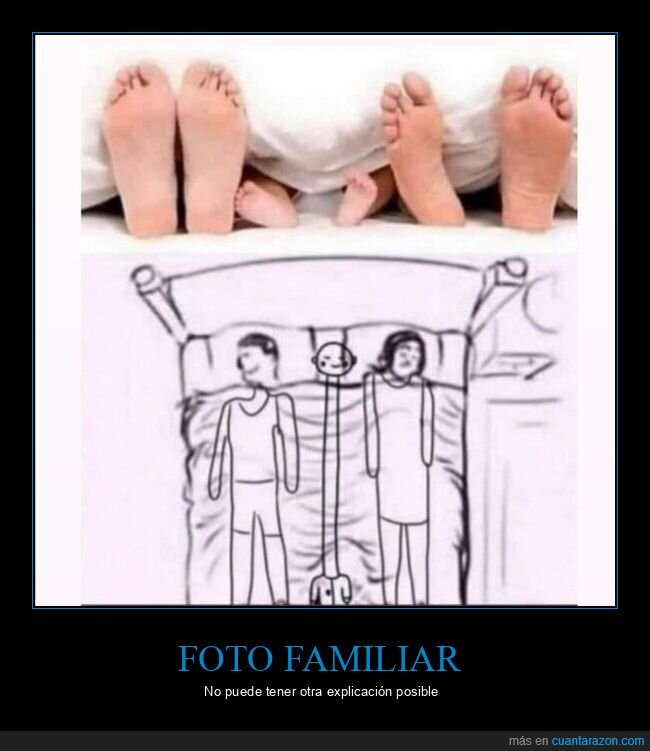 familia,bebé,cama