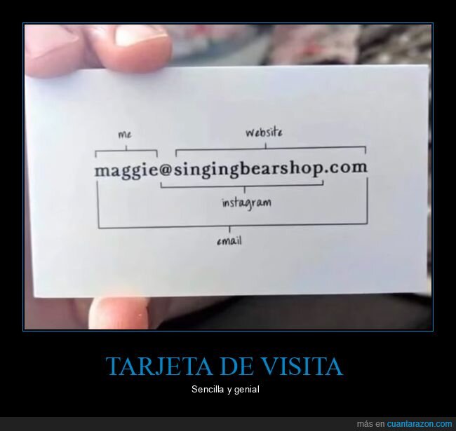 tarjeta de visita