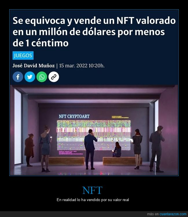 fails,nft,precio,vender