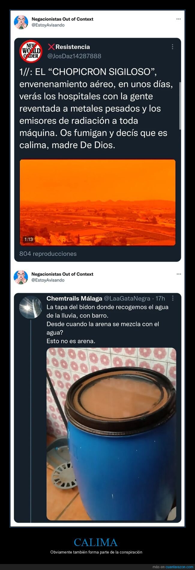 calima,conspiranoicos,negacionistas,polvo