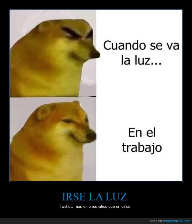 irse la luz,trabajo