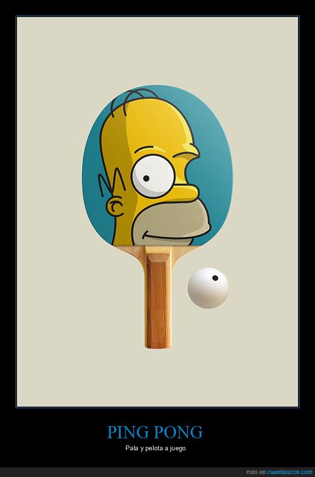 ping pong,pala,homer,simpsons,ojo