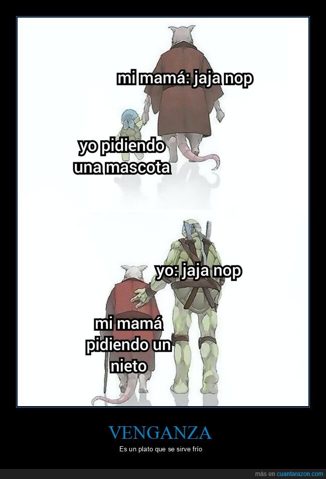 madre,mascota,nieto,tortugas ninja