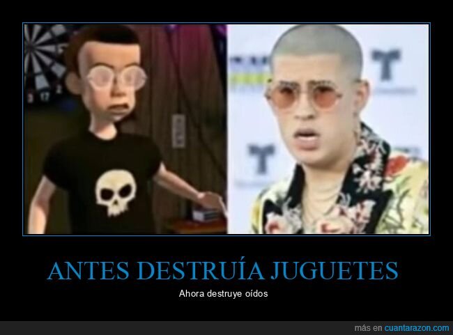 bad bunny,toy story,parecidos