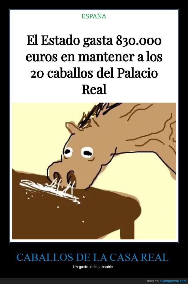 caballos,casa real,dinero