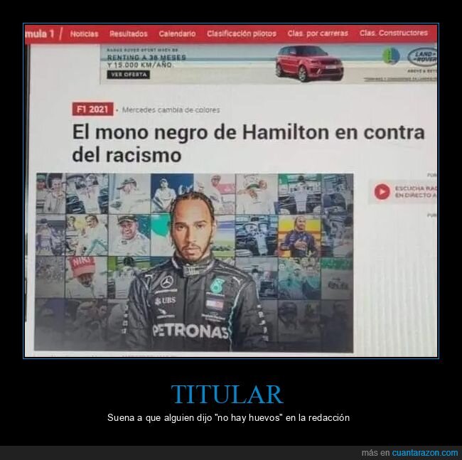 hamilton,mono,negro,racismo