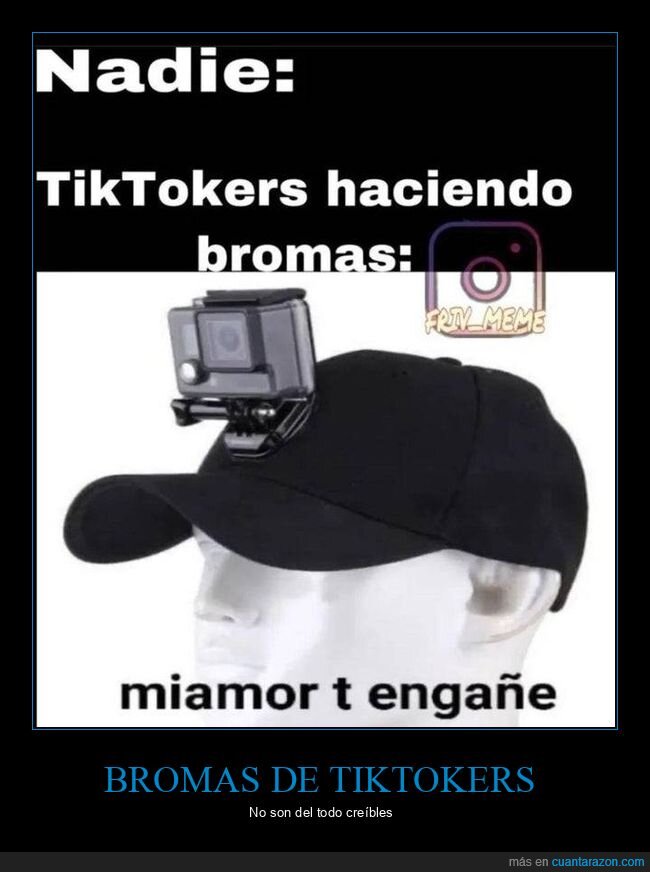 bromas,tiktokers,cámara